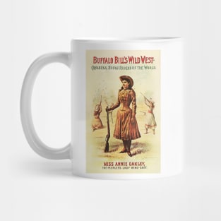 Buffalo Bill's Wild West Show Annie Oakley Vintage Theater Advertising Wall Art Mug